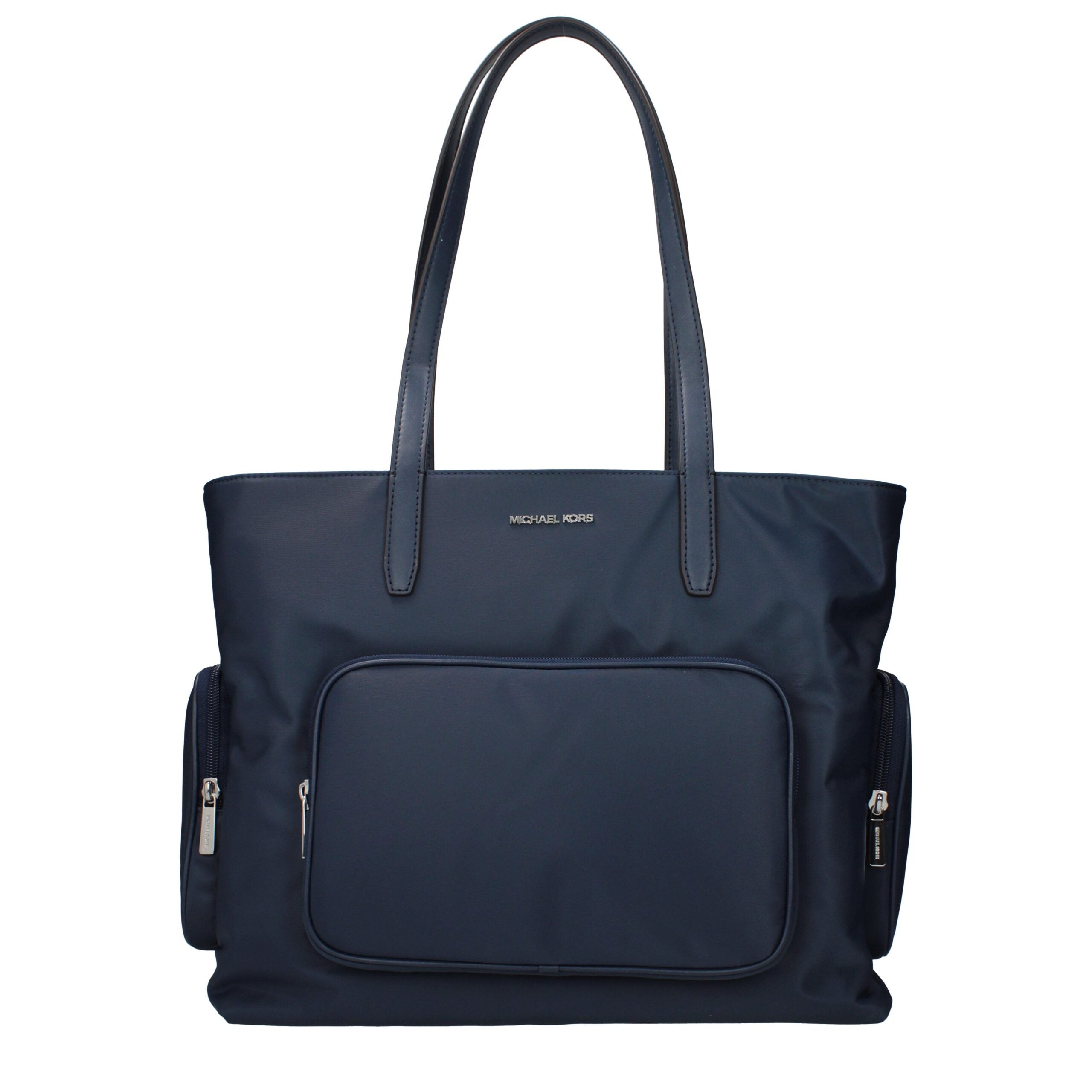 Elevate your style with the Michael Kors Blue Fabric Shoulder Bag, a masterpiece of luxury and craftsmanship, perfect for any occasion.