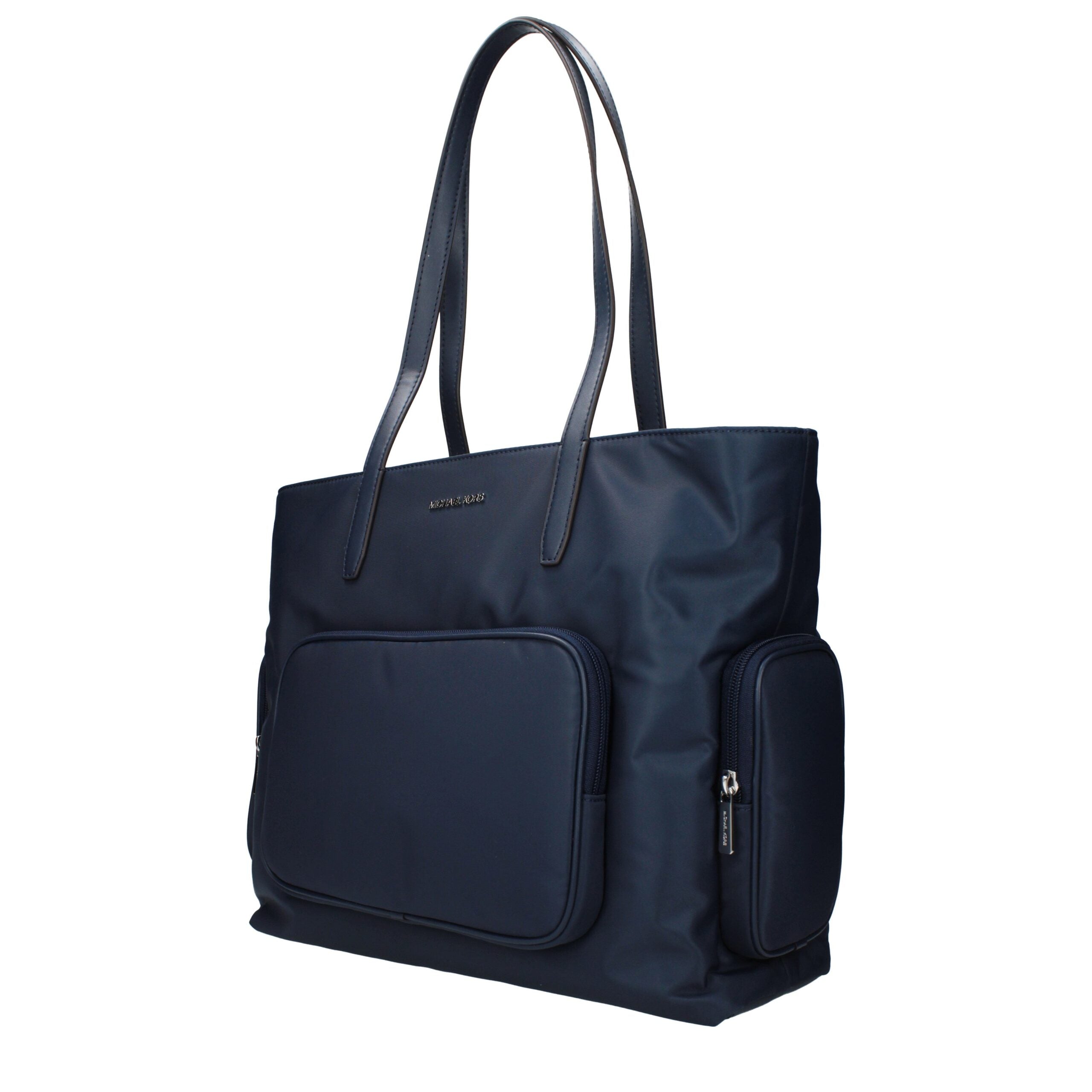 Elevate your style with the Michael Kors Blue Fabric Shoulder Bag, a masterpiece of luxury craftsmanship designed for timeless elegance and effortless sophistication.