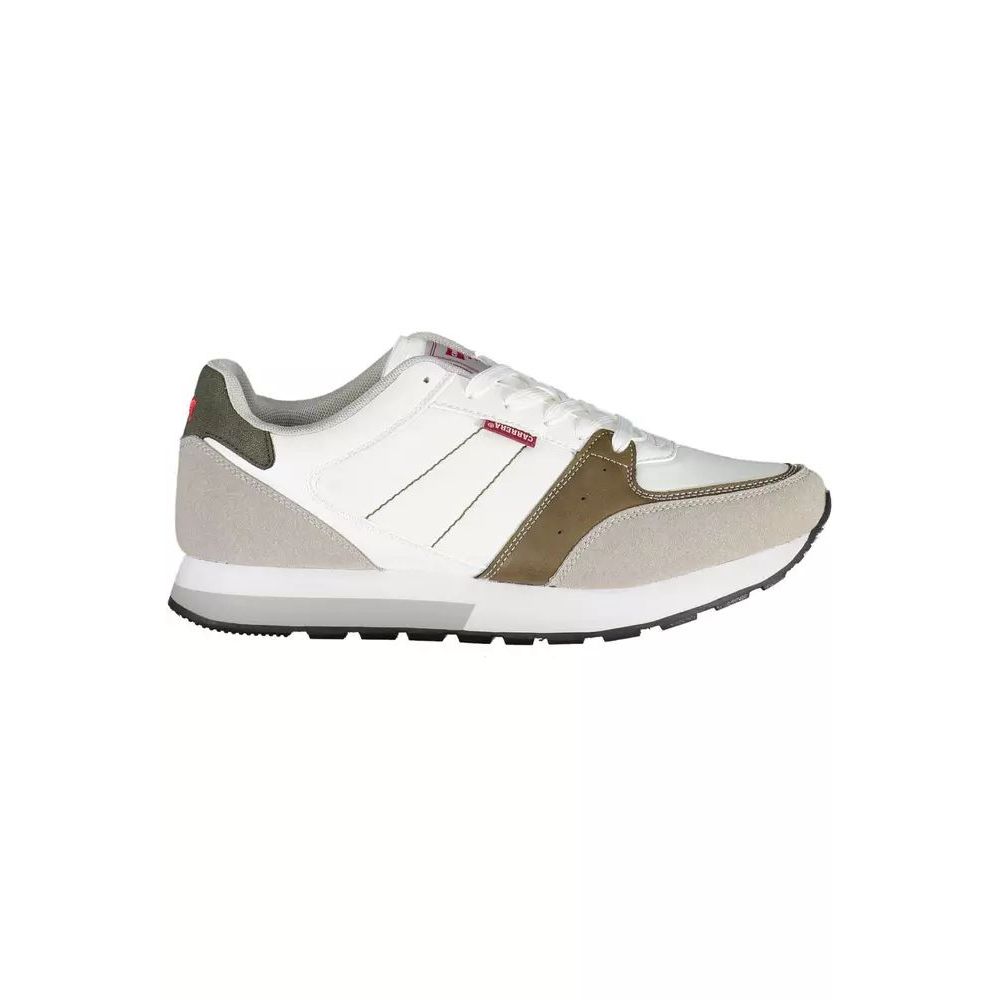 Carrera White Athletic Sneakers – Artisanal Luxury Design