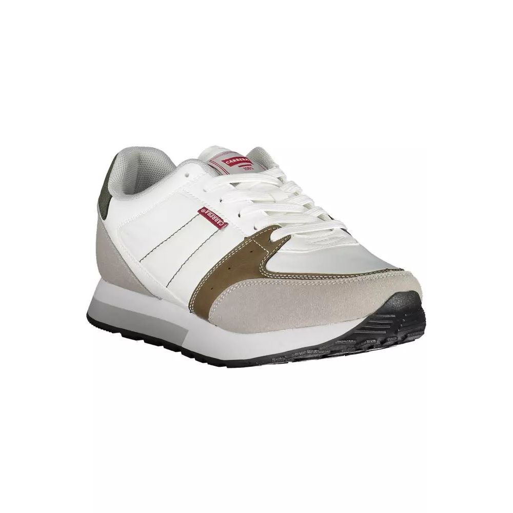 Carrera White Athletic Sneakers – Artisanal Luxury Design
