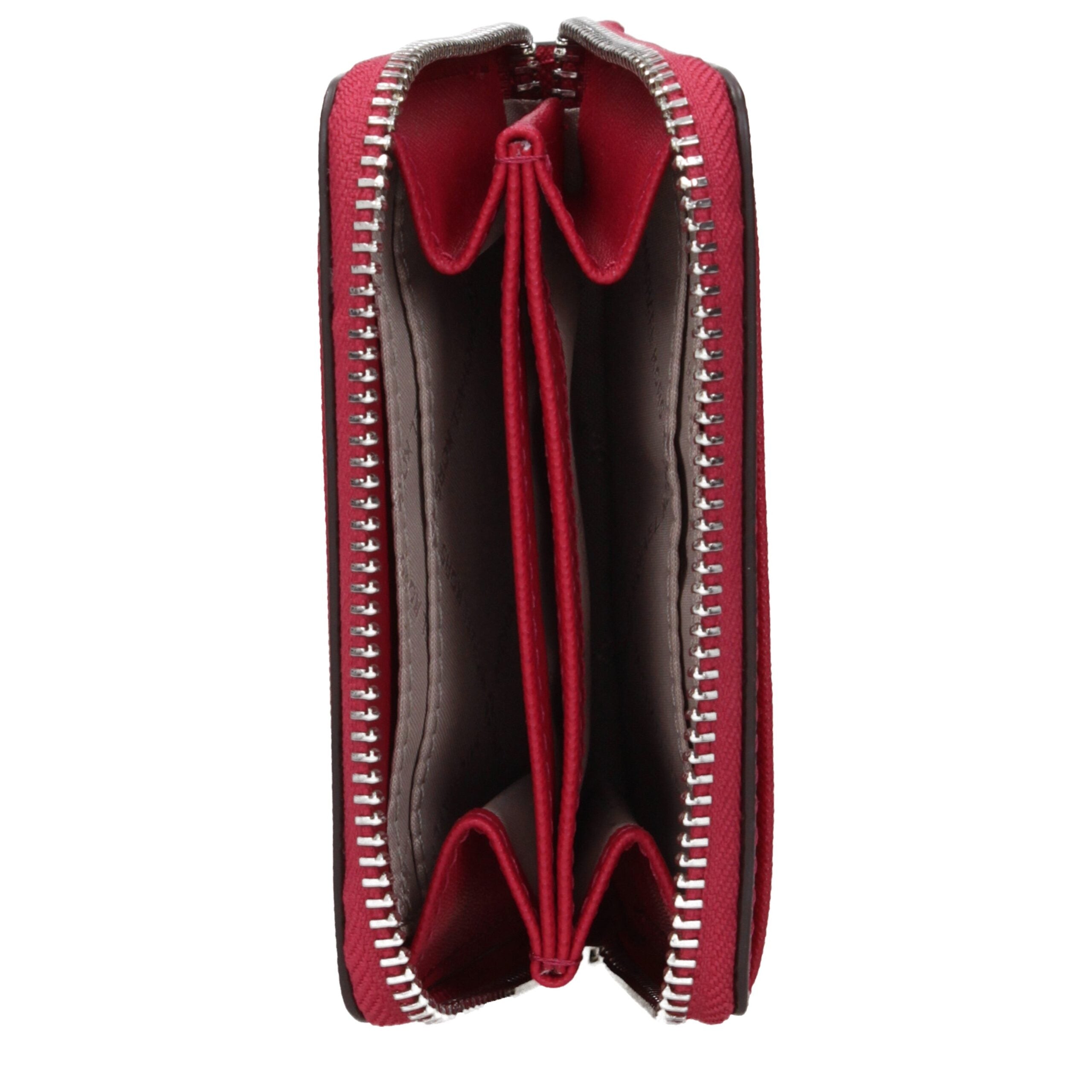 Discover the Michael Kors Red Leather Cardholder, a symbol of sophistication crafted from luxurious leather, designed to elevate your style with timeless elegance.