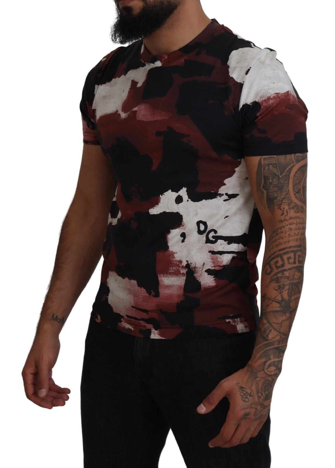 Indulge in the exquisite Dolce & Gabbana Multicolor Tie Dye Cotton Crew Neck T-shirt, a masterpiece of Italian craftsmanship that elevates your style with playful sophistication.