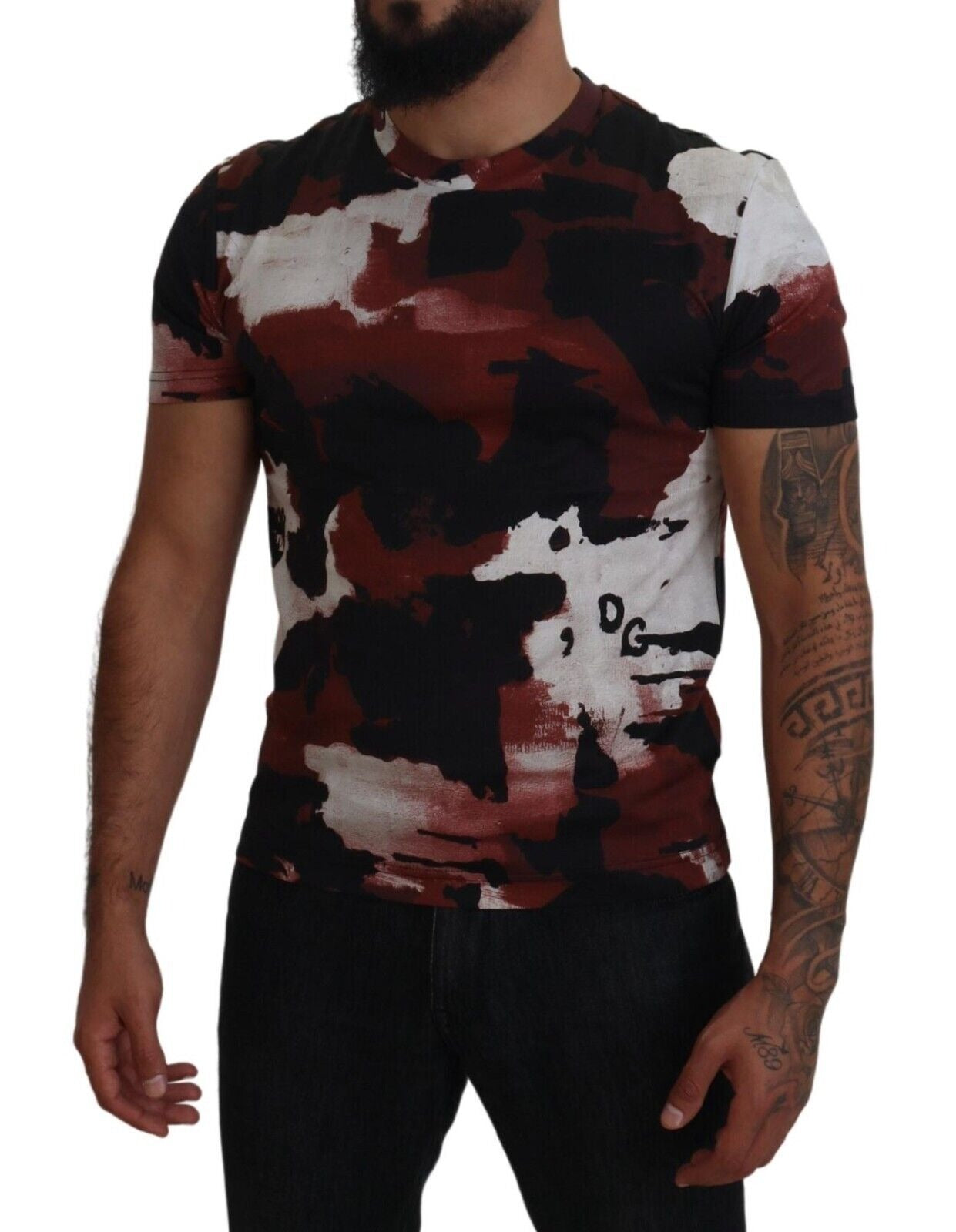 Indulge in the exquisite Dolce & Gabbana Multicolor Tie Dye Cotton Crew Neck T-shirt, a testament to Italian craftsmanship that elevates your style with playful sophistication.