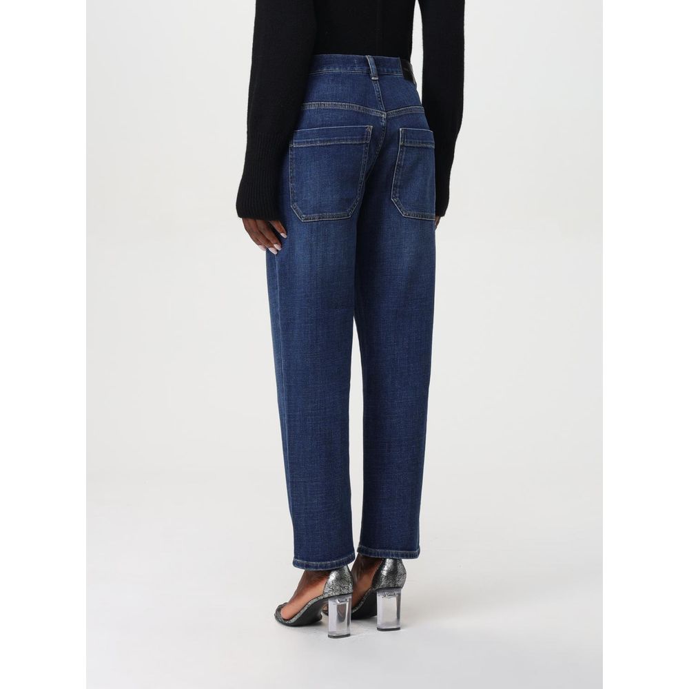 PINKO Blue Denim Straight-Leg Jeans - Timeless Luxury Elegance