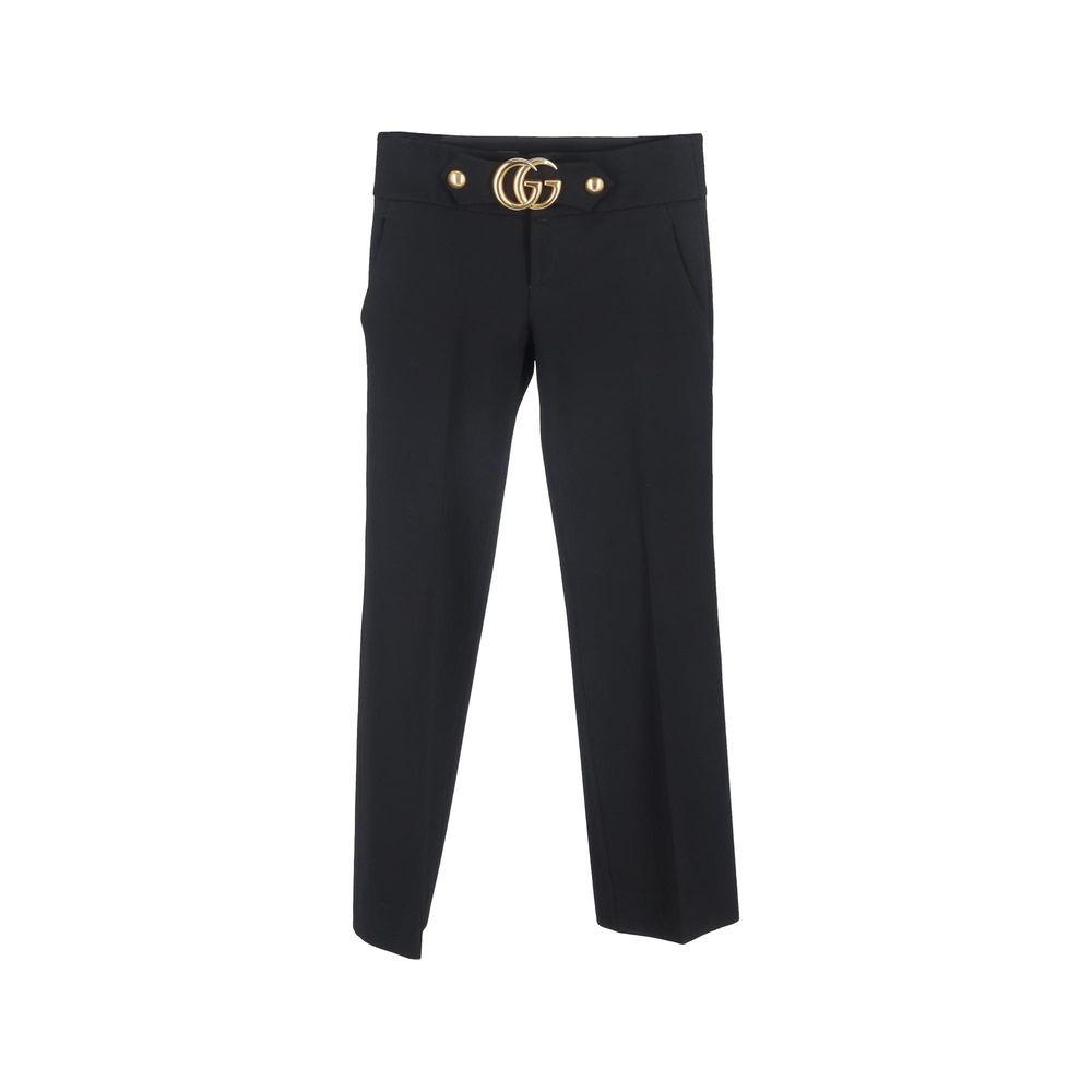 Gucci Black Viscose Dress Pants - Timeless Luxury Essentials
