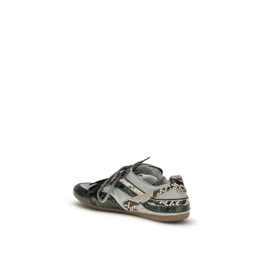 Miu Miu Gray Rubber Athletic Sneakers - Luxury Sportswear Redefined