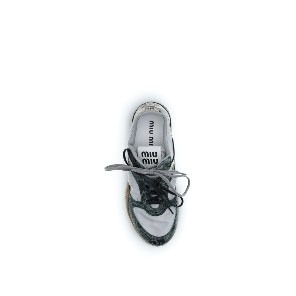 Miu Miu Gray Rubber Athletic Sneakers - Luxury Sportswear Elegance