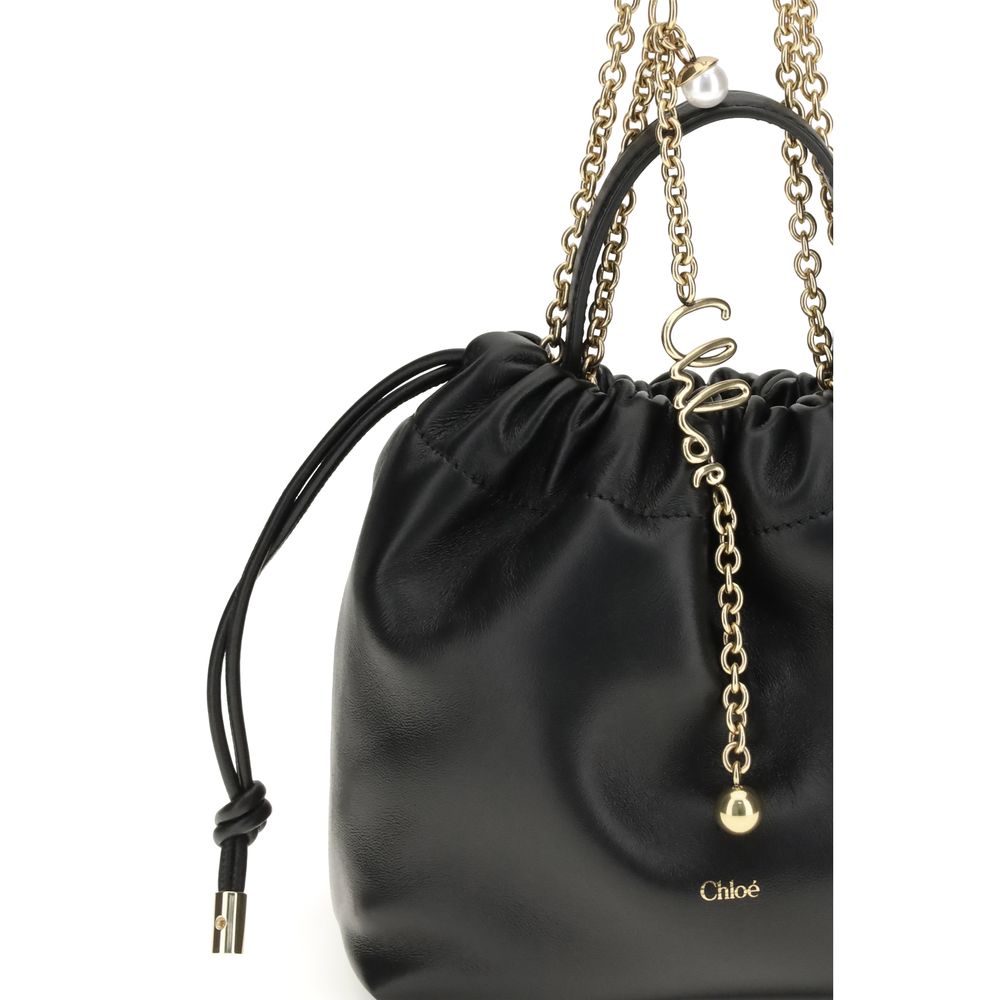 Chloé Black Calf Leather Bos Taurus Shoulder Bag