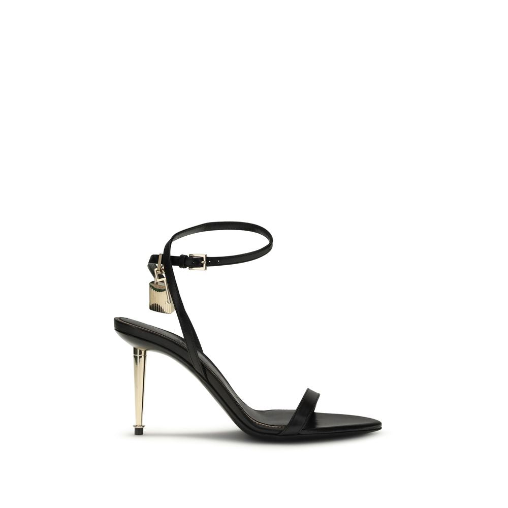 Tom Ford Black Goatskin Stiletto Heel Sandals - Timeless Elegance