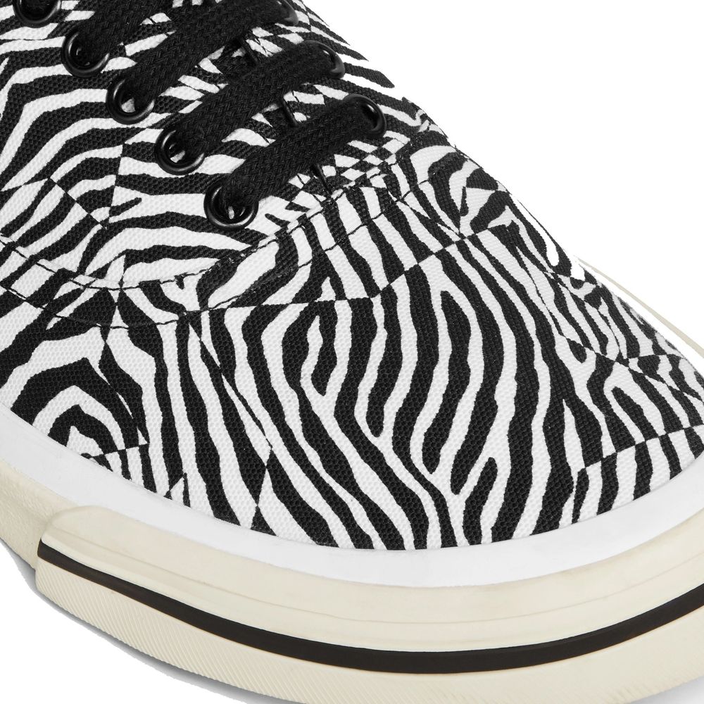 Celine Black Canvas Low Top Sneakers