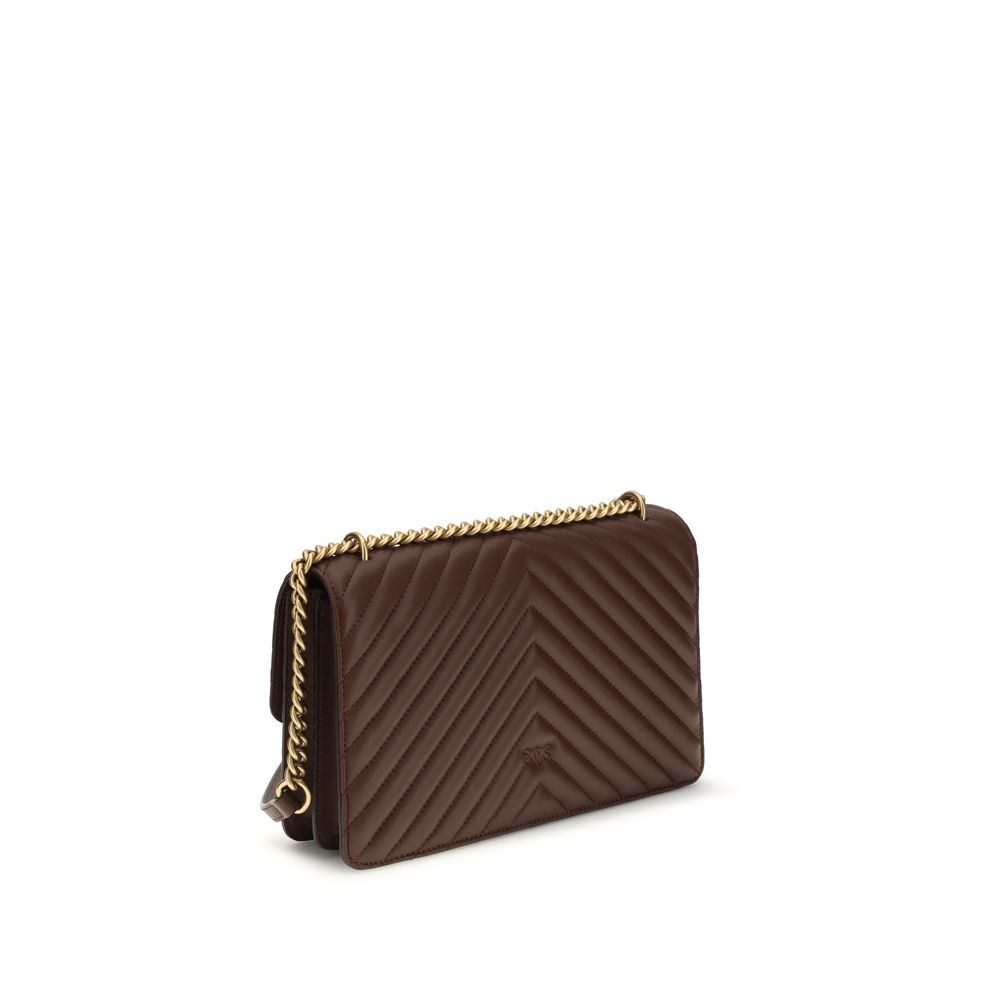 Discover the PINKO Brown Calf Leather Bos Taurus Shoulder Bag, a masterpiece of exquisite craftsmanship and luxurious elegance, perfect for the discerning individual.