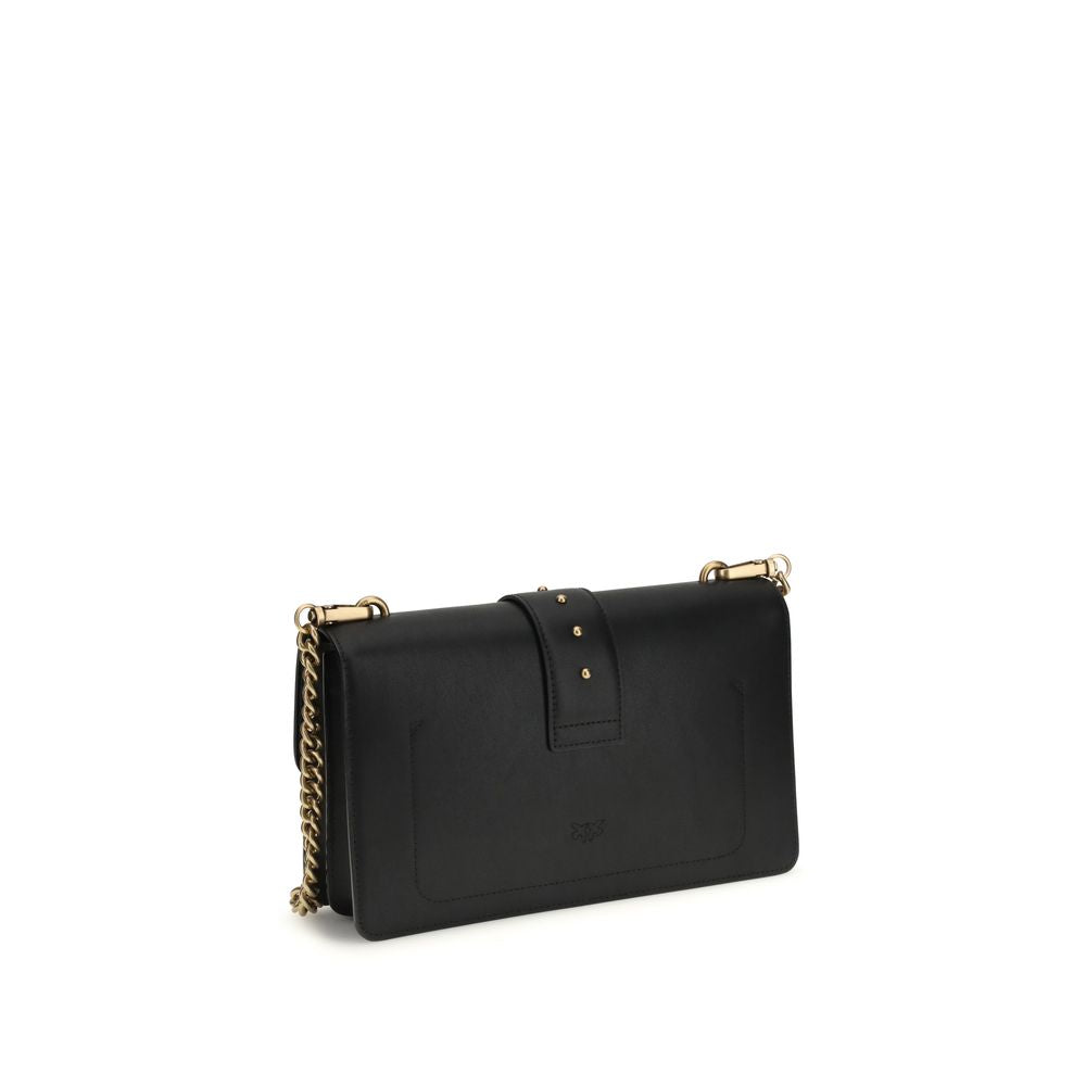 Discover the PINKO Black Calf Leather Bos Taurus Shoulder Bag, a luxurious blend of exquisite craftsmanship and timeless elegance, perfect for the discerning individual.