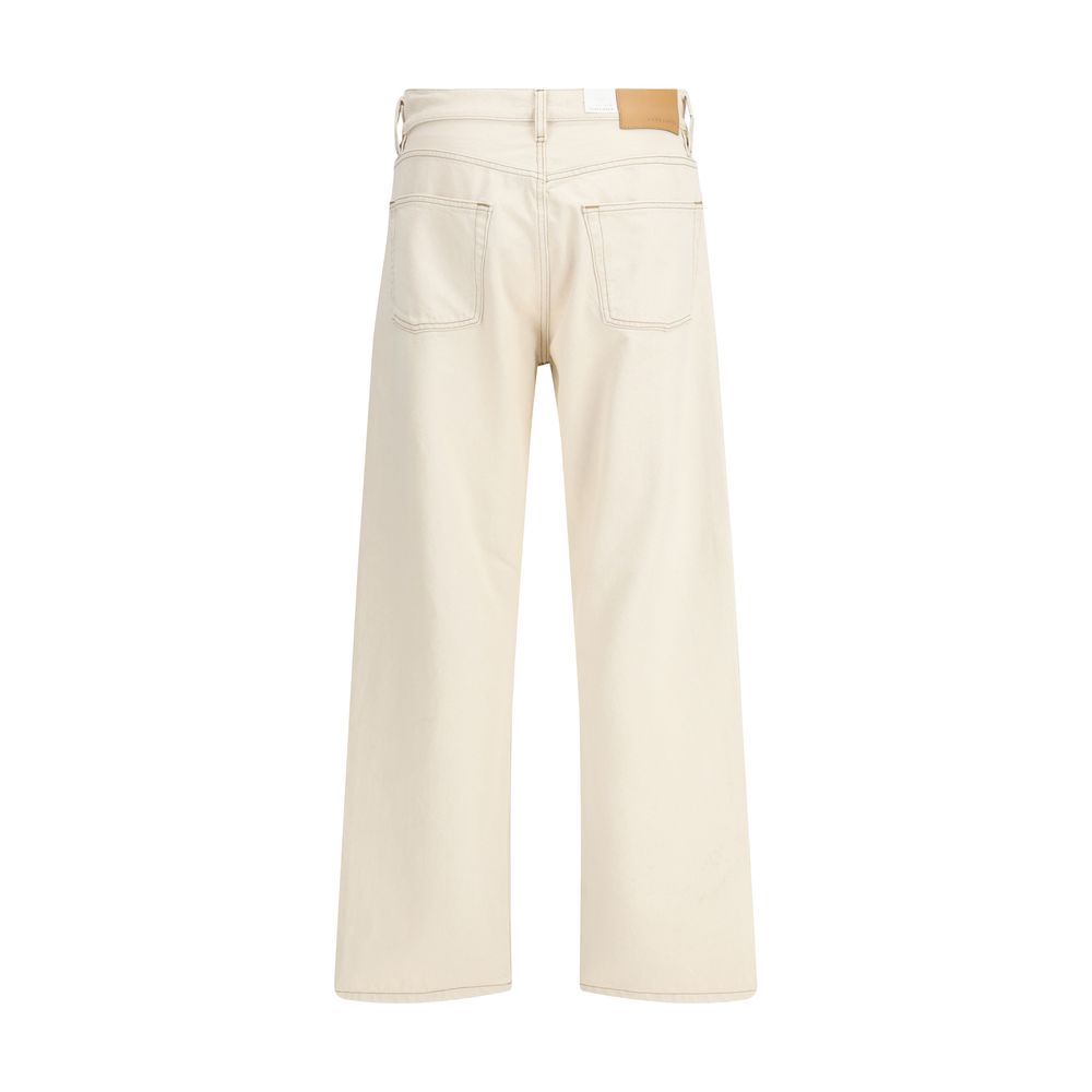 Sunflower Beige Cotton Relaxed Fit Jeans | SS26 Collection