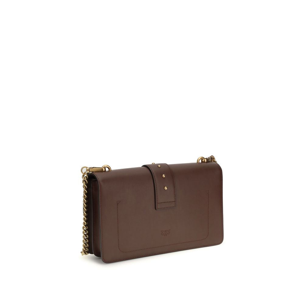 Indulge in the exquisite PINKO Brown Calf Leather Bos Taurus Shoulder Bag, a masterpiece of craftsmanship and elegance, perfect for elevating your style with timeless luxury.