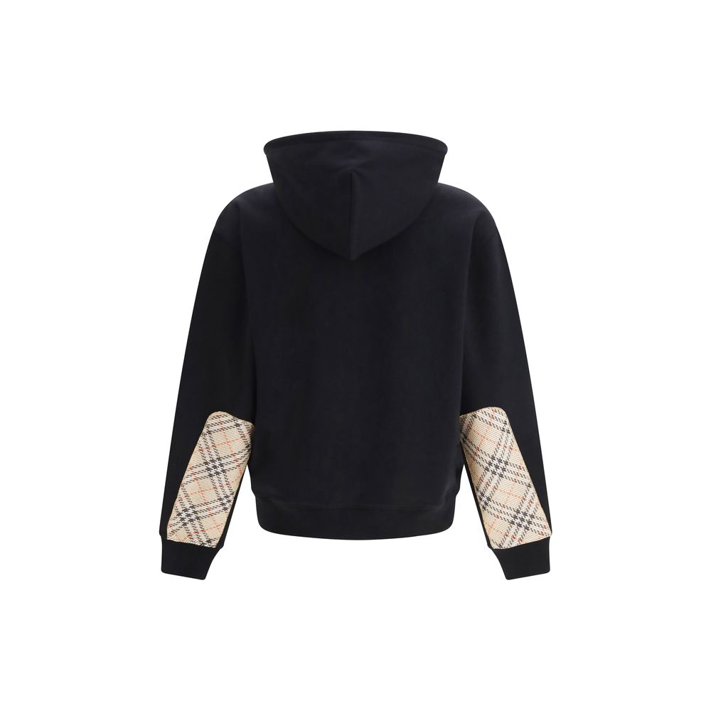 Burberry black cotton sweatshirt back view