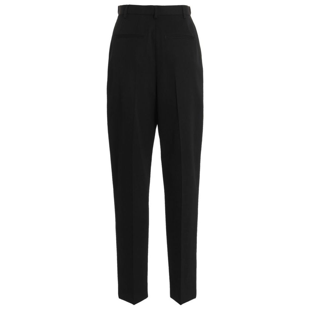 Tory Burch black polyester casual pants back view