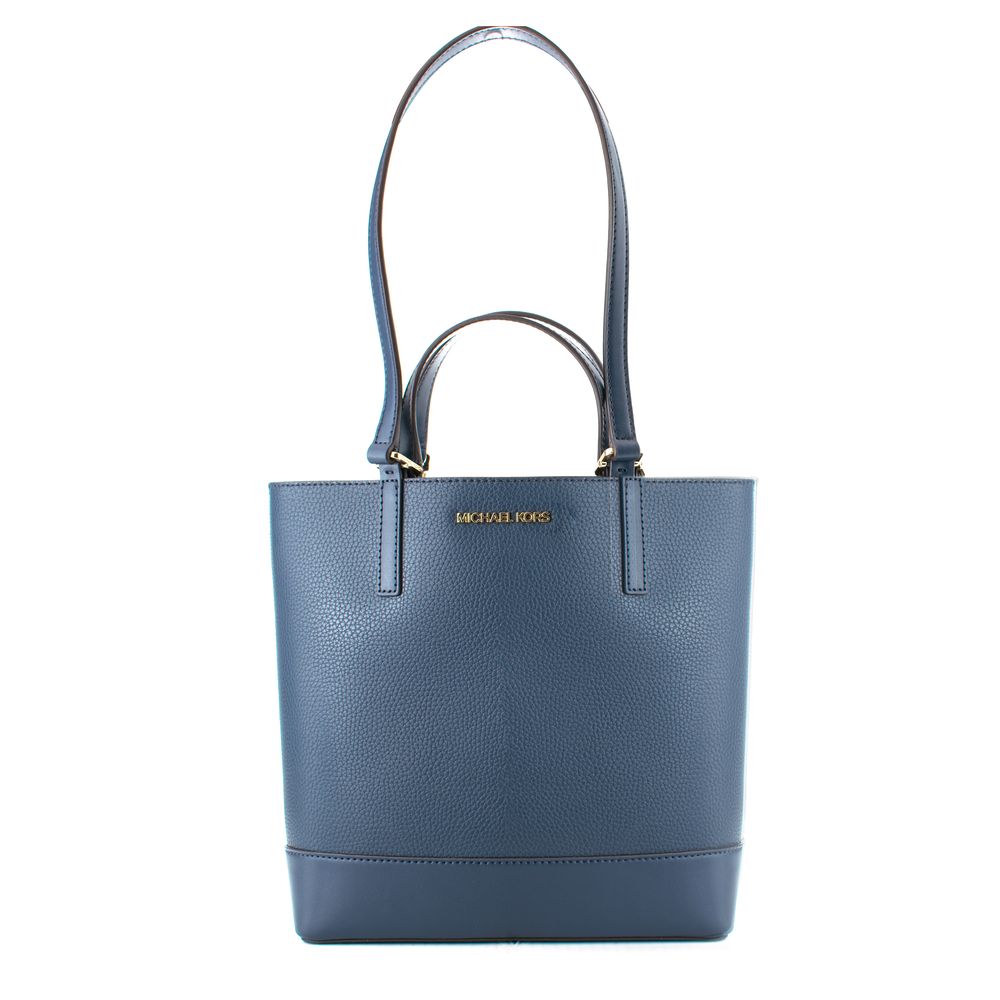 Discover the Michael Kors Blue Leather Tote Bag, a symbol of exquisite craftsmanship and timeless elegance, perfect for elevating your sophisticated style.