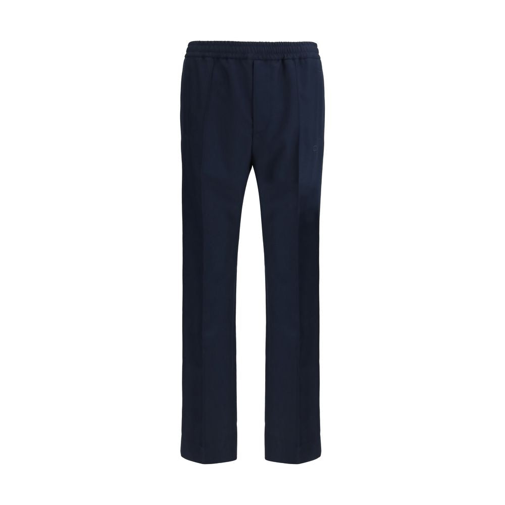 Gucci Blue Polyester Casual Pants – Exquisite Designer Elegance