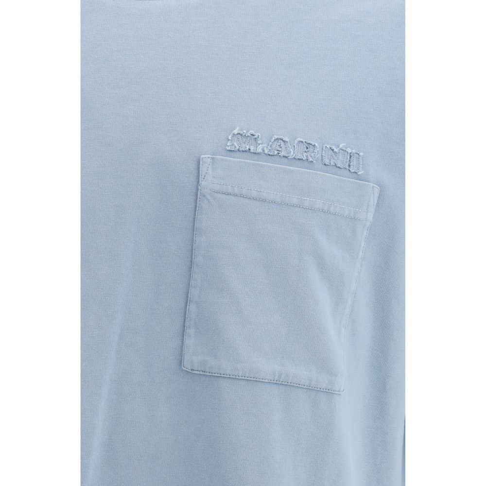 Experience the exquisite Marni Light Blue Cotton T-Shirt, a timeless blend of luxury and elegance, crafted for those who embody sophistication and confidence.