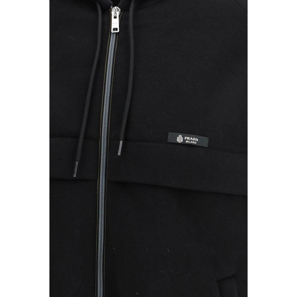 Prada Black Polyester Shell Jacket - Timeless Luxury Redefined