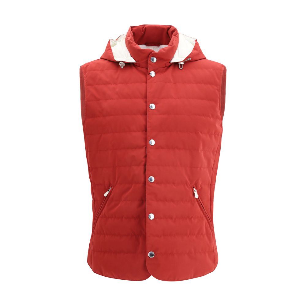 Brunello Cucinelli Sleeveless Jacket | Artisanal Luxury Outerwear