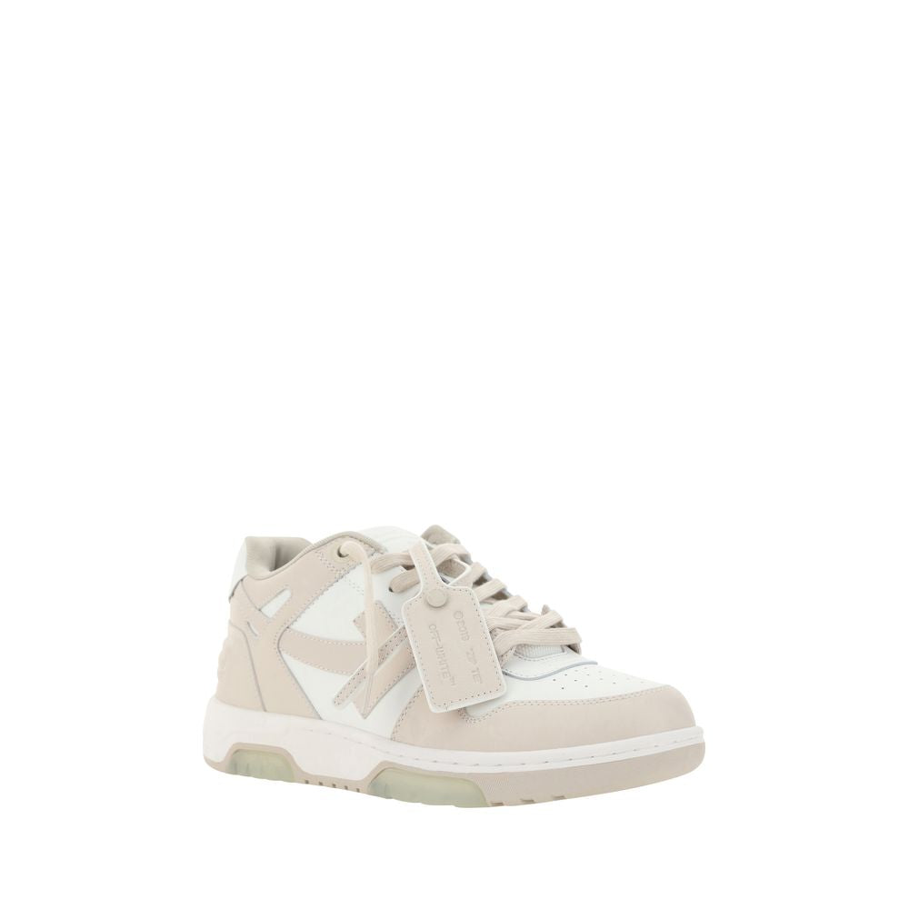 Elevate your style with Off-White Beige Rubber Low Top Sneakers, where artisanal craftsmanship meets luxurious comfort, perfect for the discerning individual.