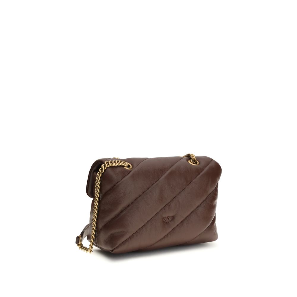 Elevate your style with the PINKO Brown Calf Leather Bos Taurus Shoulder Bag, a masterpiece of exquisite craftsmanship and timeless elegance for discerning tastes.