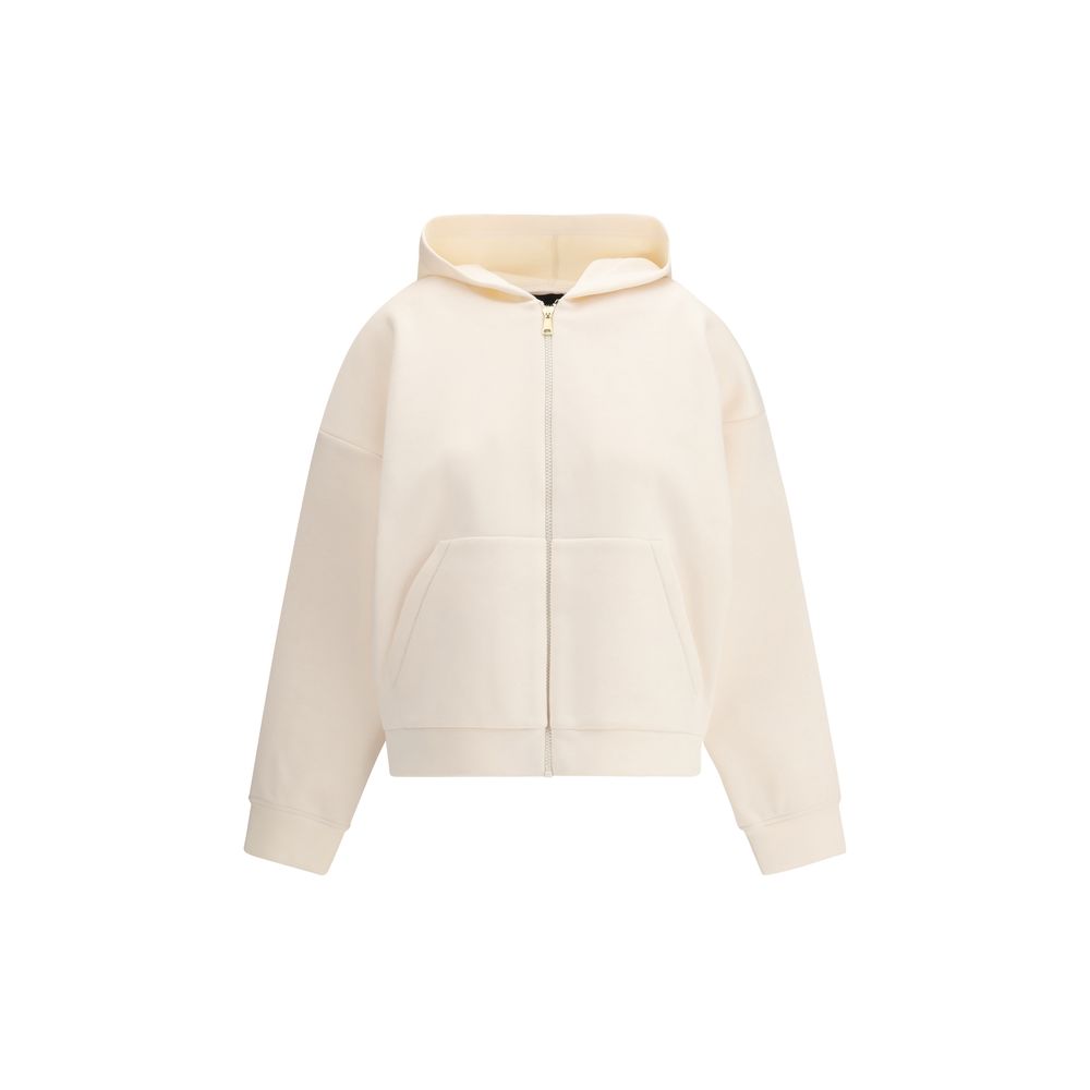 Fabiana Filippi White Modal Sweatshirt - Exquisite Elegance