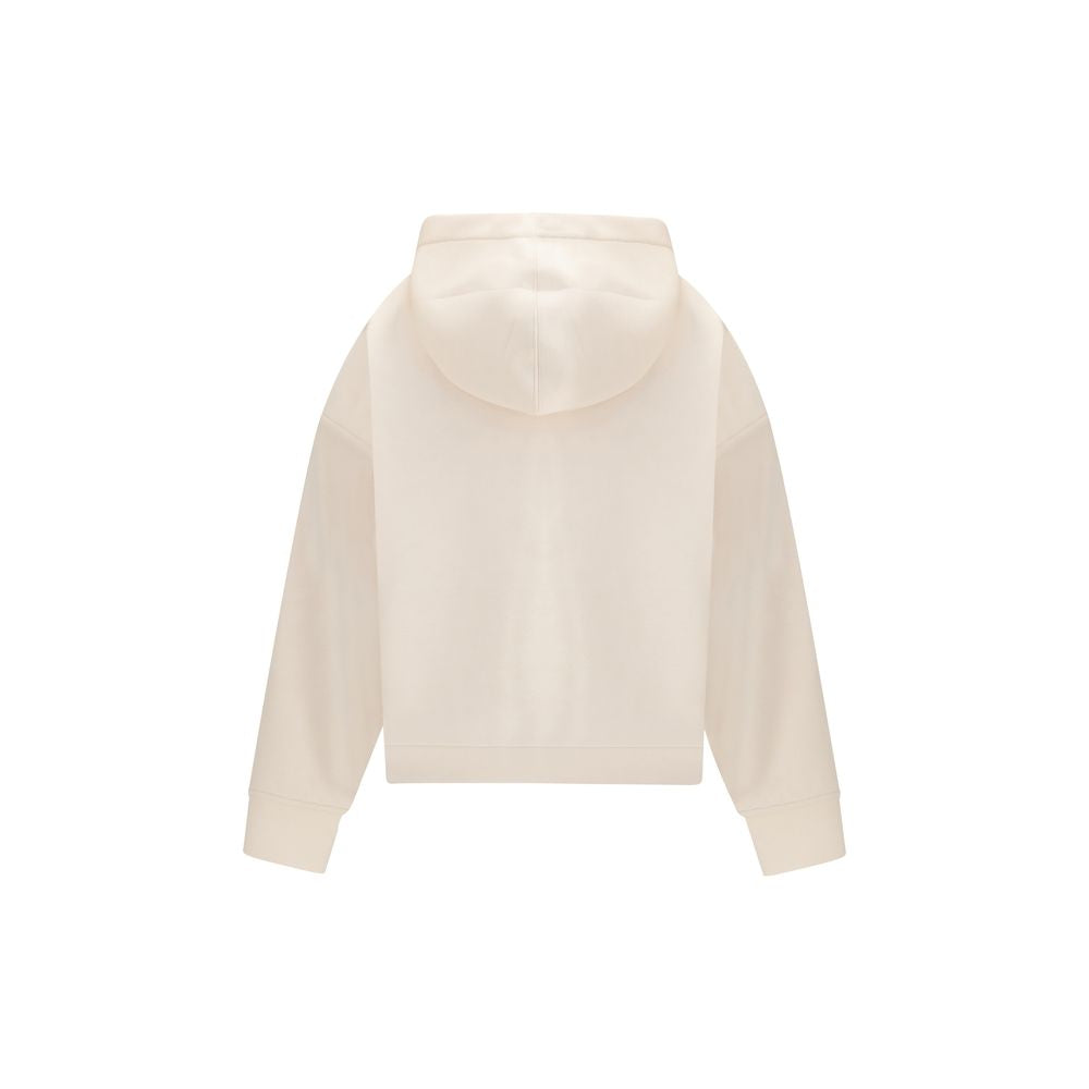 Fabiana Filippi White Modal Sweatshirt - Exquisite Elegance