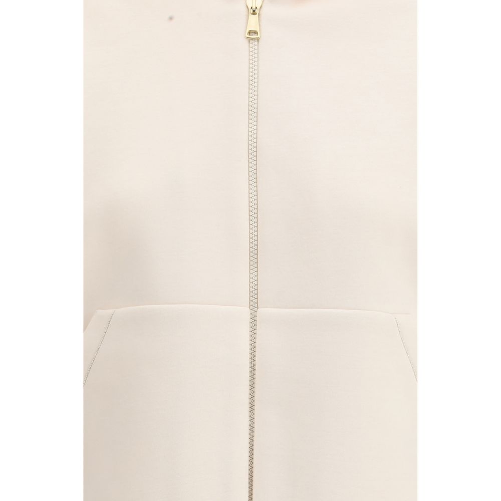 Fabiana Filippi White Modal Sweatshirt - Exquisite Elegance