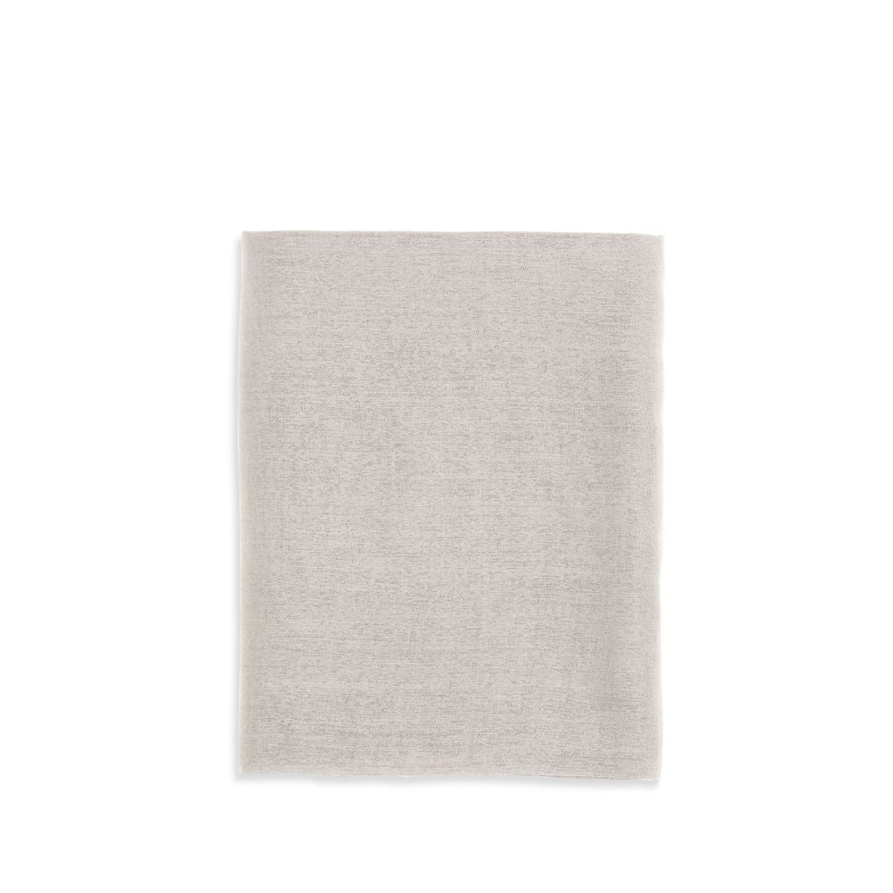 Brunello Cucinelli Beige Cashmere Scarf - Artisanal Luxury Accessory