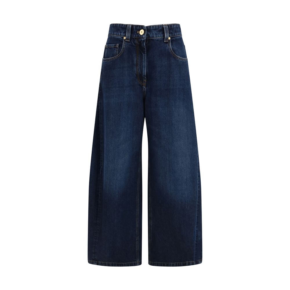 Brunello Cucinelli Blue Cotton Jeans, Artisanal Luxury Fashion