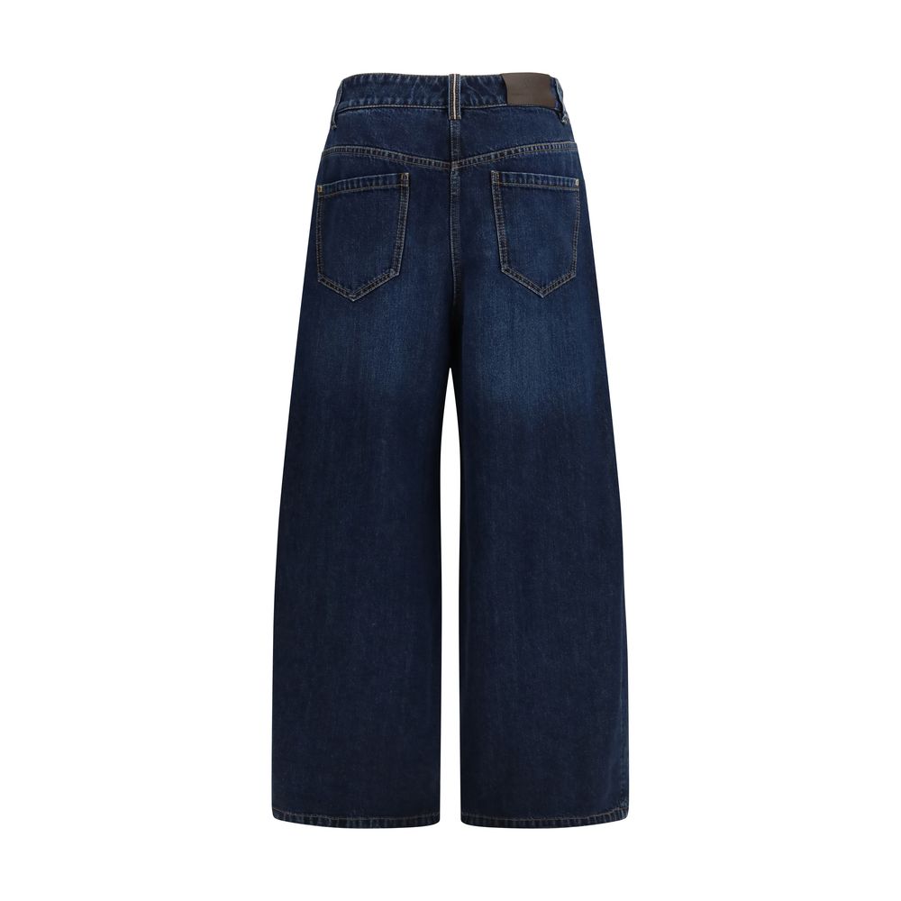 Brunello Cucinelli Blue Cotton Jeans, Artisanal Luxury Fashion