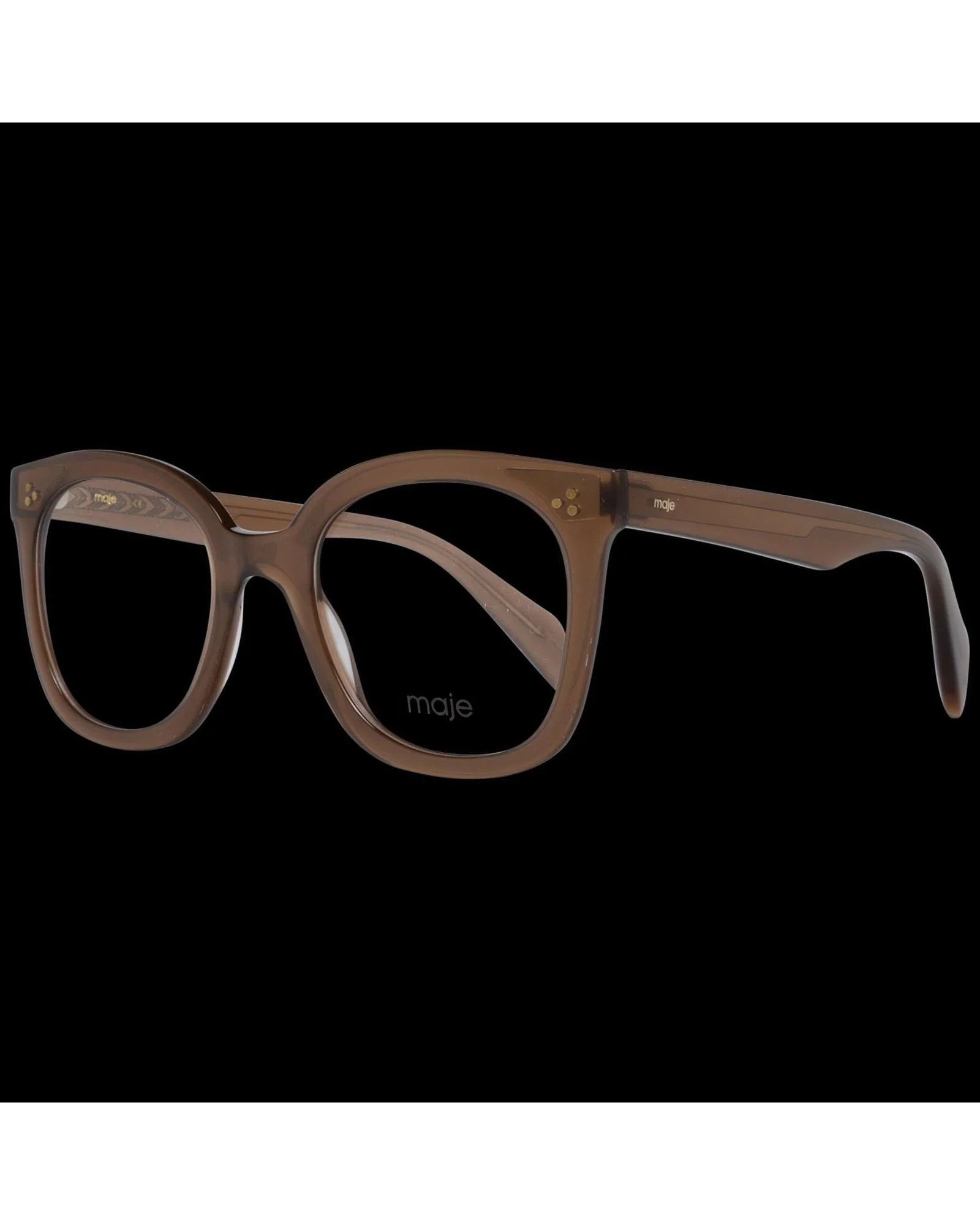 Discover the Maje Brown Plastic Glasses, where exquisite craftsmanship meets timeless elegance, embodying luxury for those who appreciate refined style.