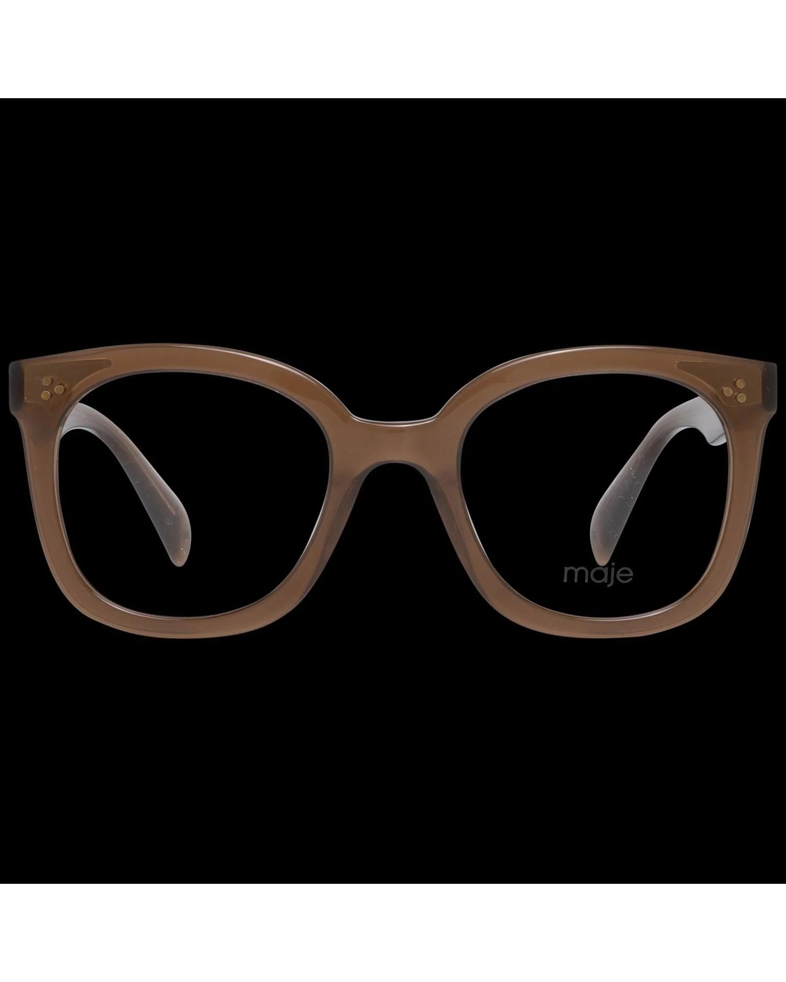 Elevate your style with Maje Brown Plastic Glasses, where artisanal luxury meets timeless elegance, embodying sophistication for the discerning individual.