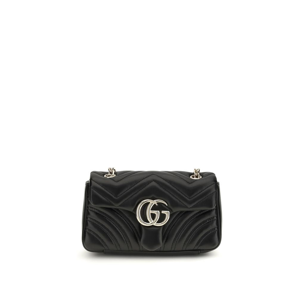 Gucci Black Calf Leather Bos Taurus Shoulder Bag – Artisanal Elegance