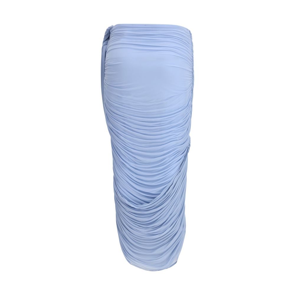 Magda Butrym Blue Copper Midi Skirt - Exquisite Elegance Awaits