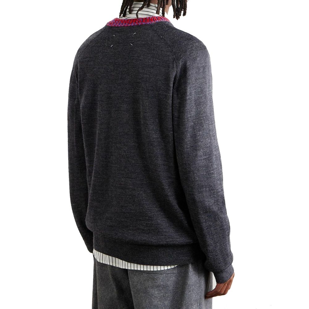 Maison Margiela Gray Wool Sweatshirt