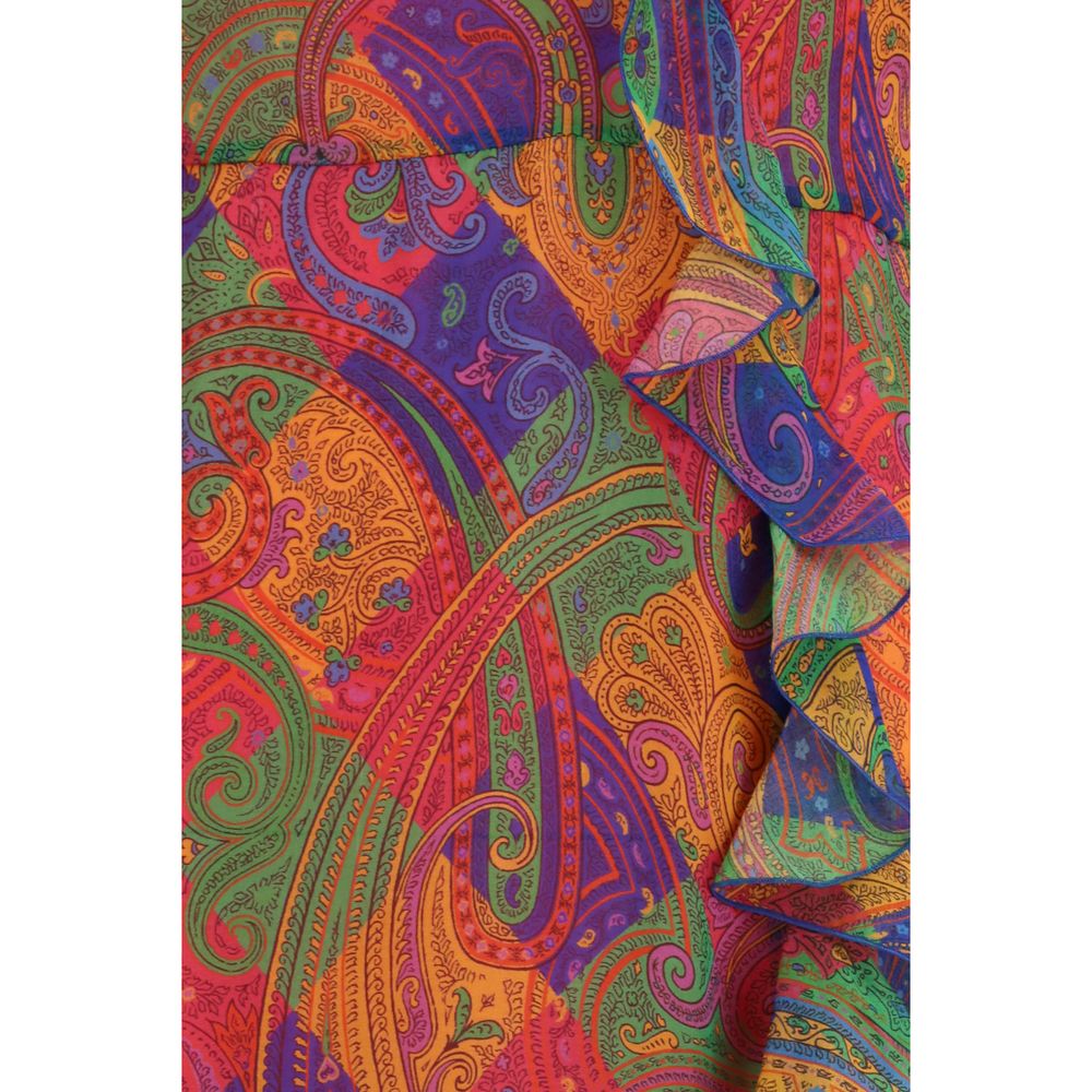 Indulge in the Etro Multicolor Silk Casual Dress, a Spring/Summer 2026 masterpiece crafted from pure silk, embodying timeless elegance and refined luxury for every sophisticated occasion.