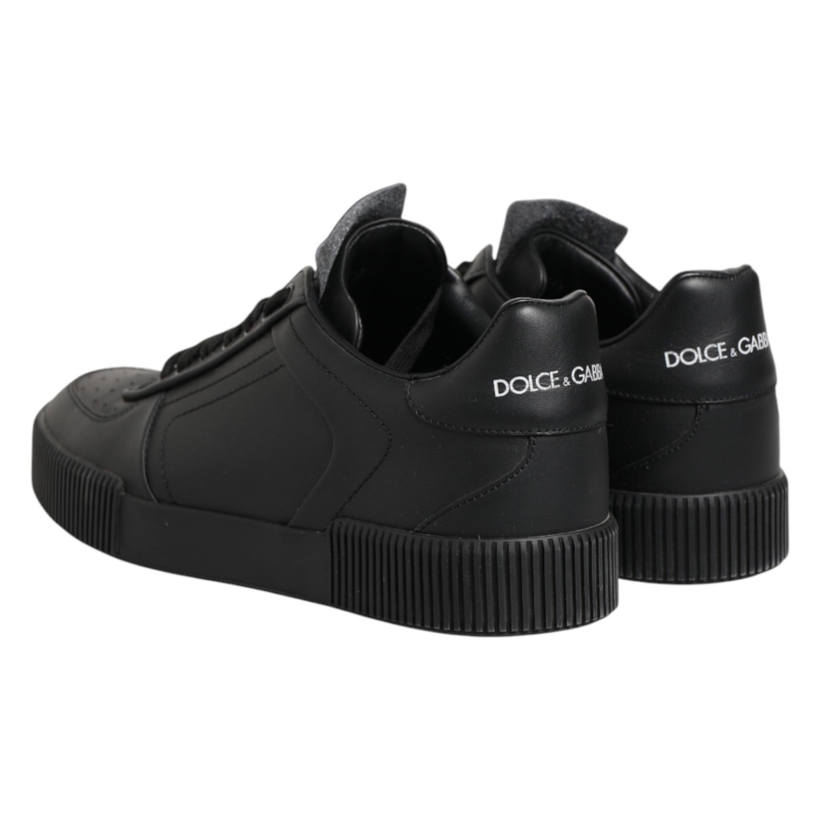 Dolce & Gabbana Black MIAMI Calf Low Top Men Sneakers Shoes
