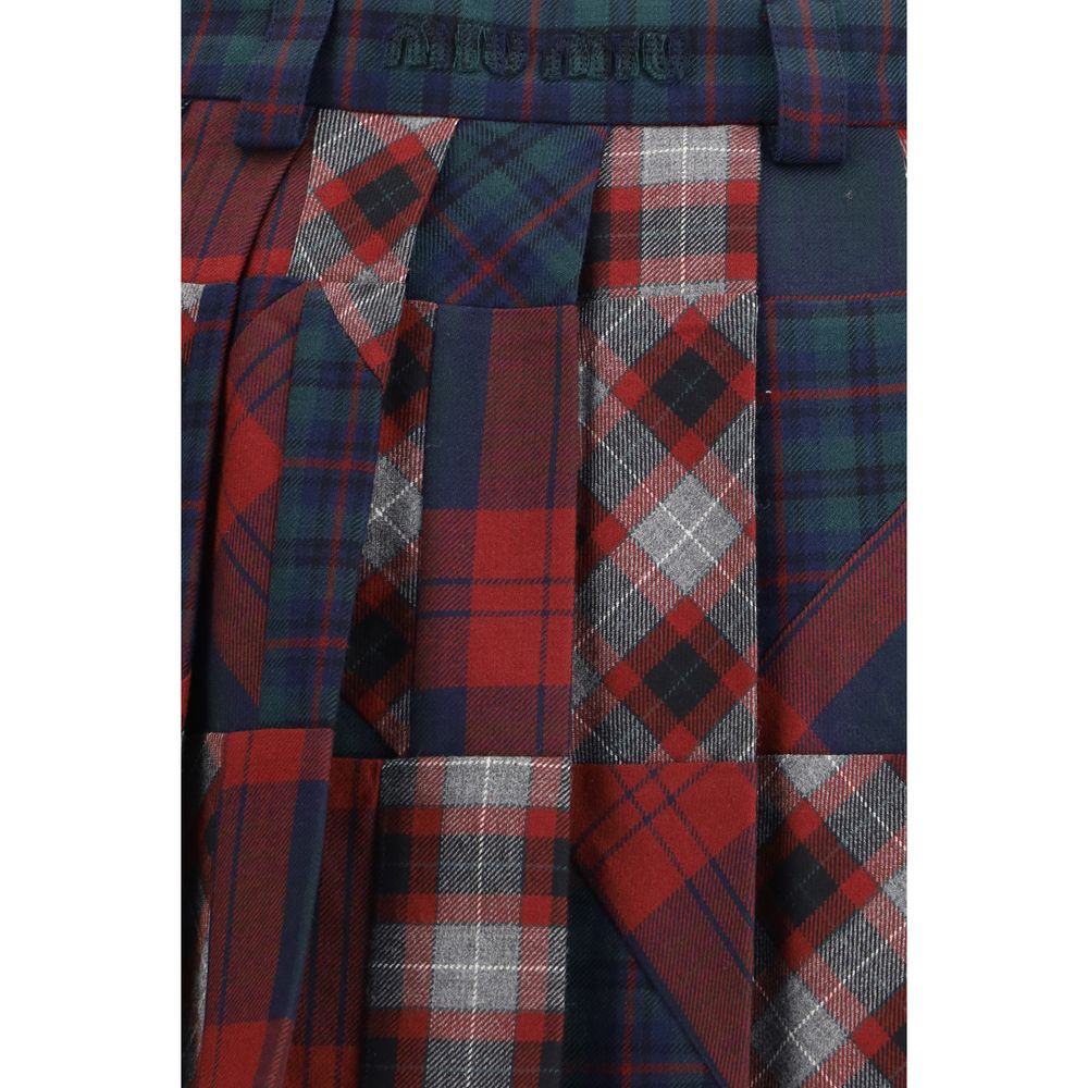 Miu Miu Fleece Wool Mini Skirt - Timeless Luxury Fashion Statement