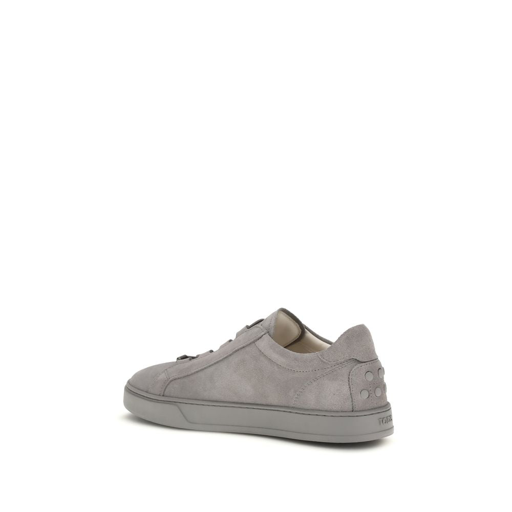 Tod's Gray Rubber Low Top Sneakers