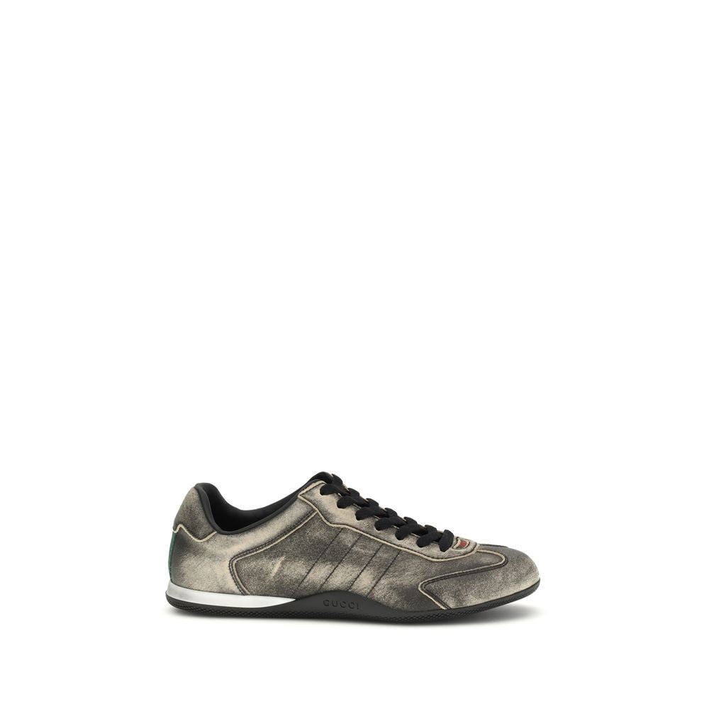 Gucci Black Calf Leather Low Top Sneakers – Artisanal Luxury