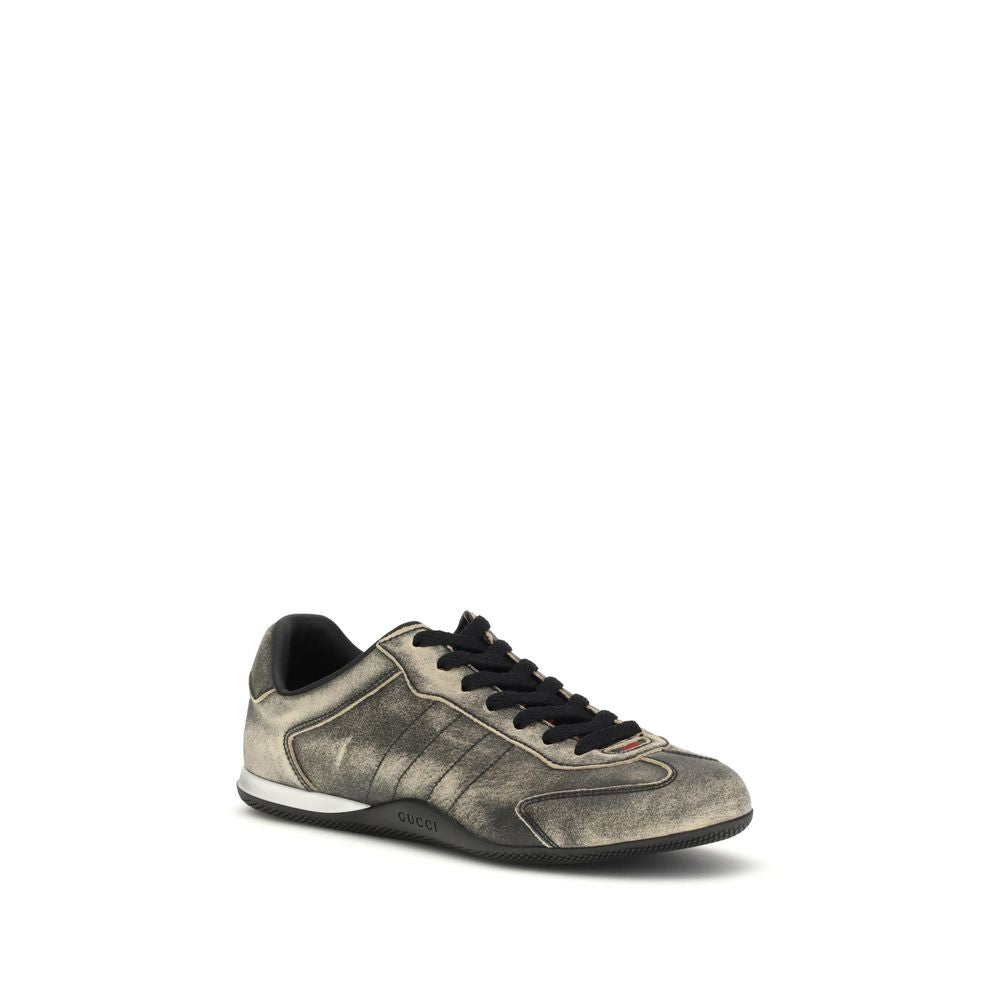 Gucci Black Calf Leather Low Top Sneakers – Artisanal Luxury