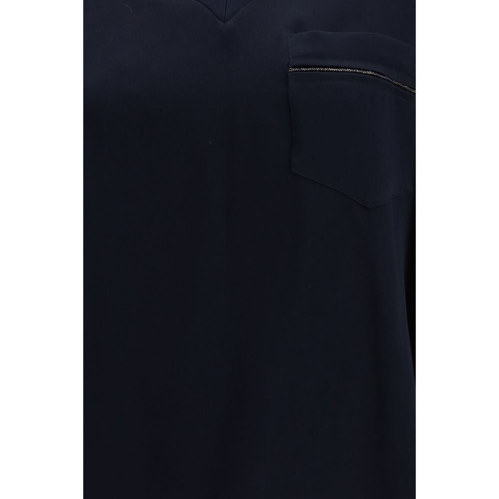 Discover the Fabiana Filippi Blue Viscose T-Shirt, a luxurious blend of 54% viscose and 46% acetate, embodying timeless elegance and artisanal craftsmanship for the discerning individual.