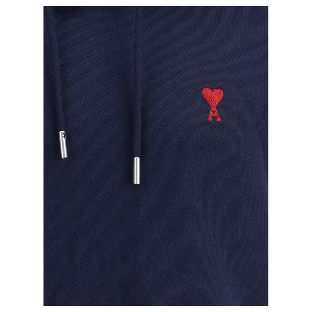 Ami Paris Blue Cotton Sweatshirt – Luxury Redefined for All