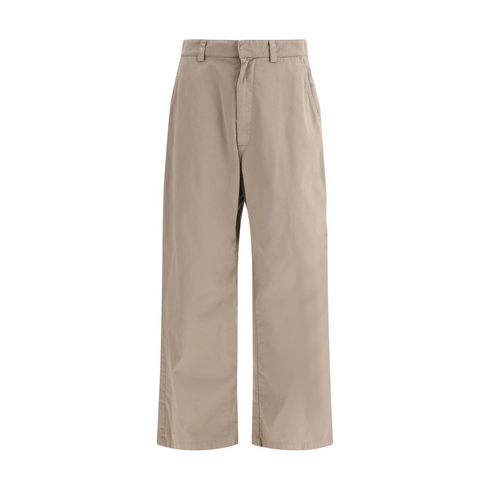 Elevate your wardrobe with Balenciaga Beige Cotton Casual Pants, a blend of luxury and utility from the SS26 collection, embodying sophistication and effortless style.