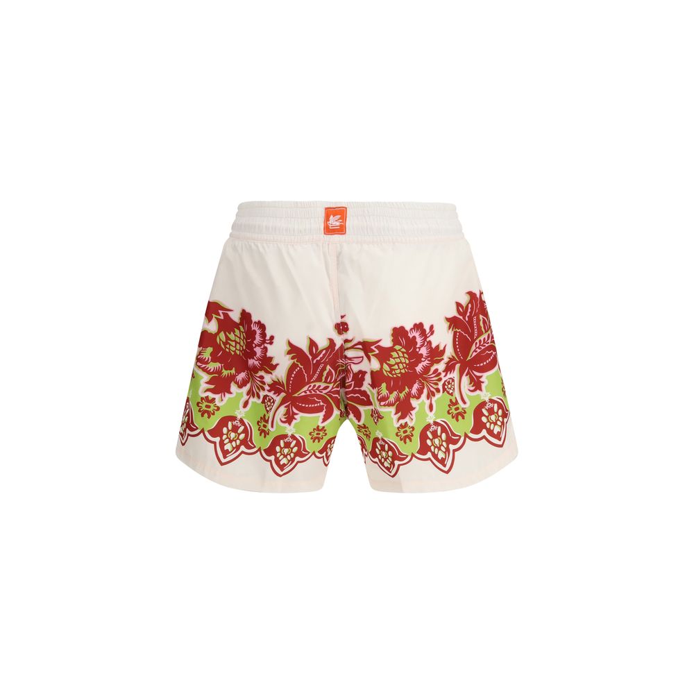 Etro Multicolor Polyester Shorts - Luxurious Summer Elegance