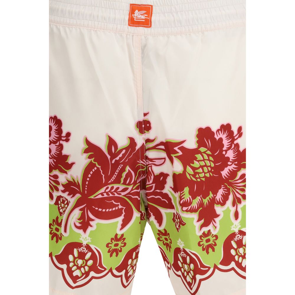 Etro Multicolor Polyester Shorts - Luxurious Summer Elegance
