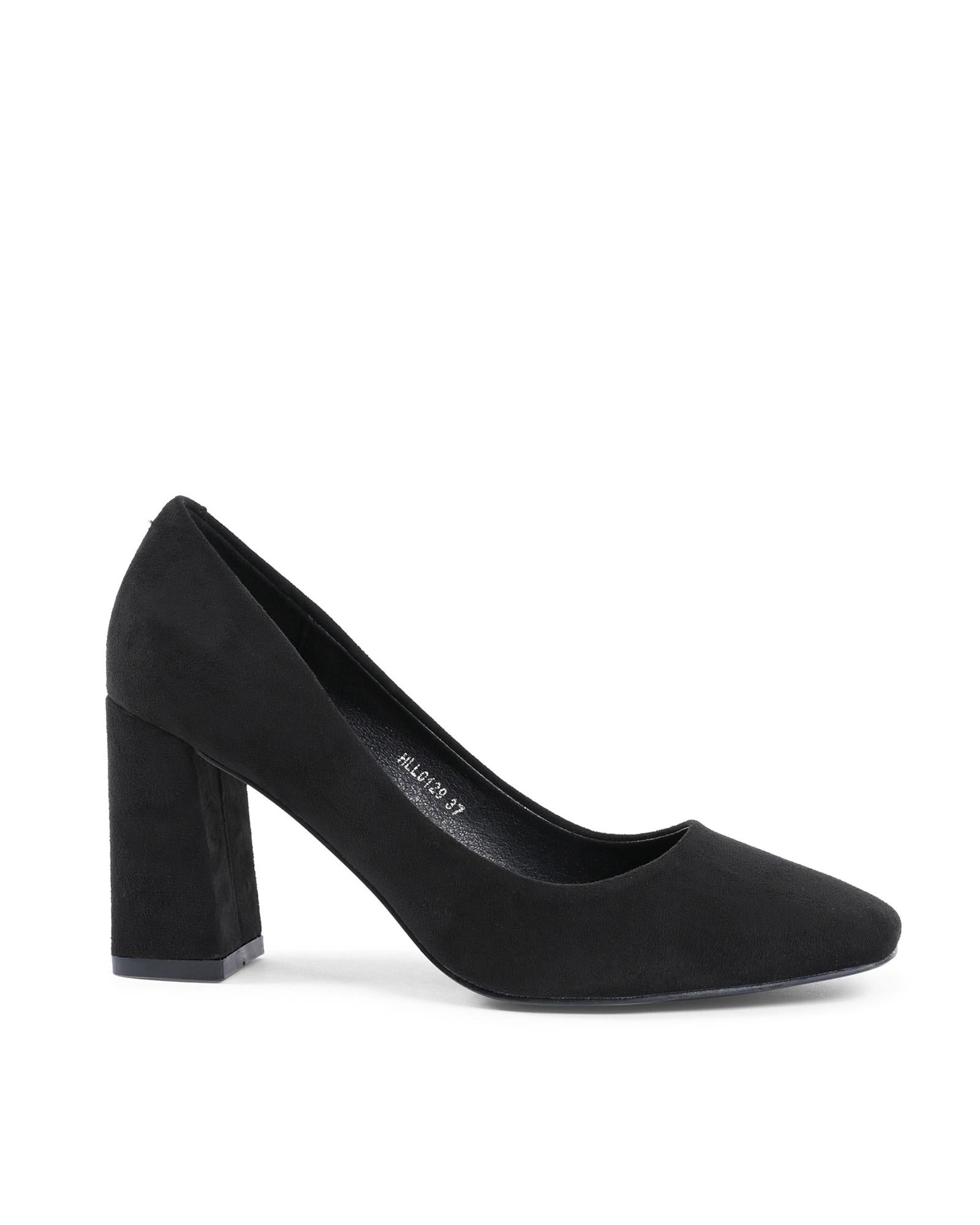 19V69 Italia Black Fabric Pumps